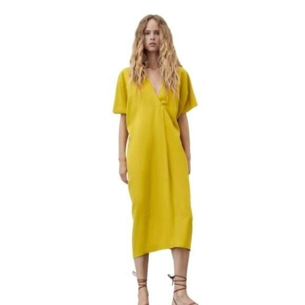 Zara Linen Blend Tunic Dress